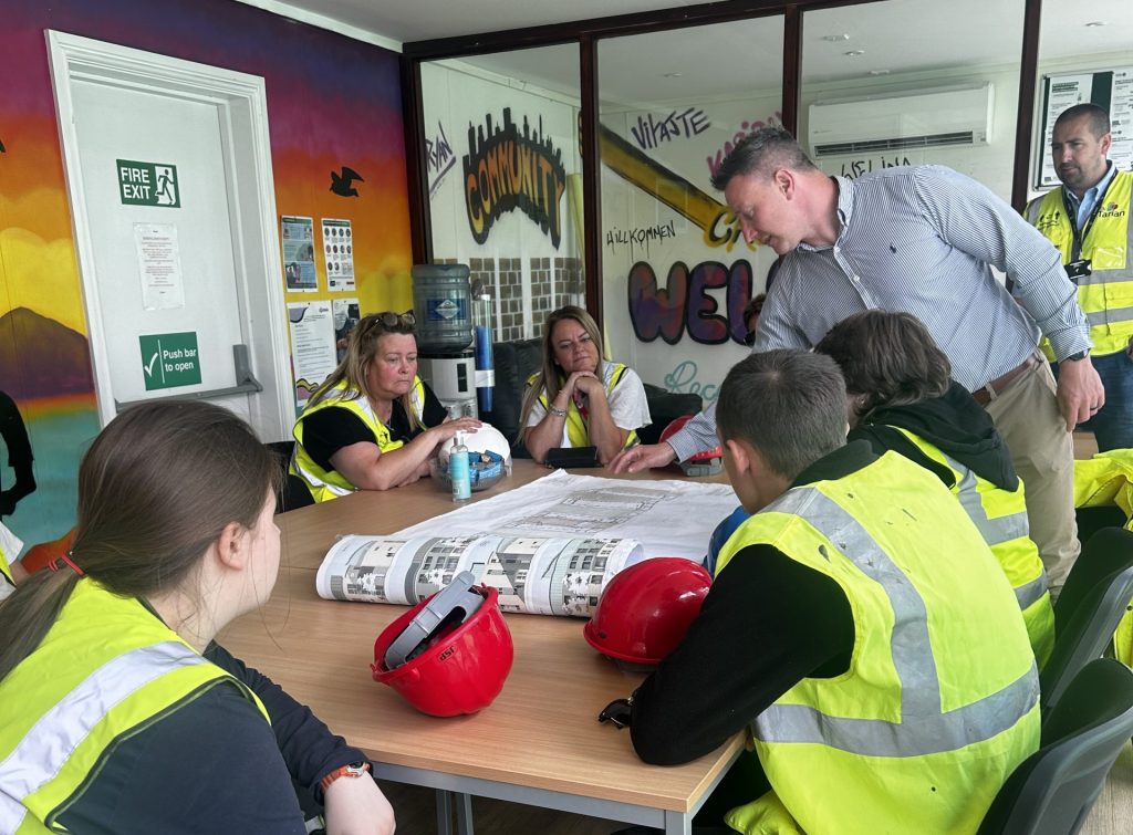 College Students and TaiTarian Staff on a site visit.